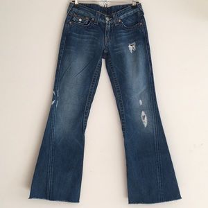 True Religion ‘JOEY’ Distressed Boot Cut Jeans ~ 28